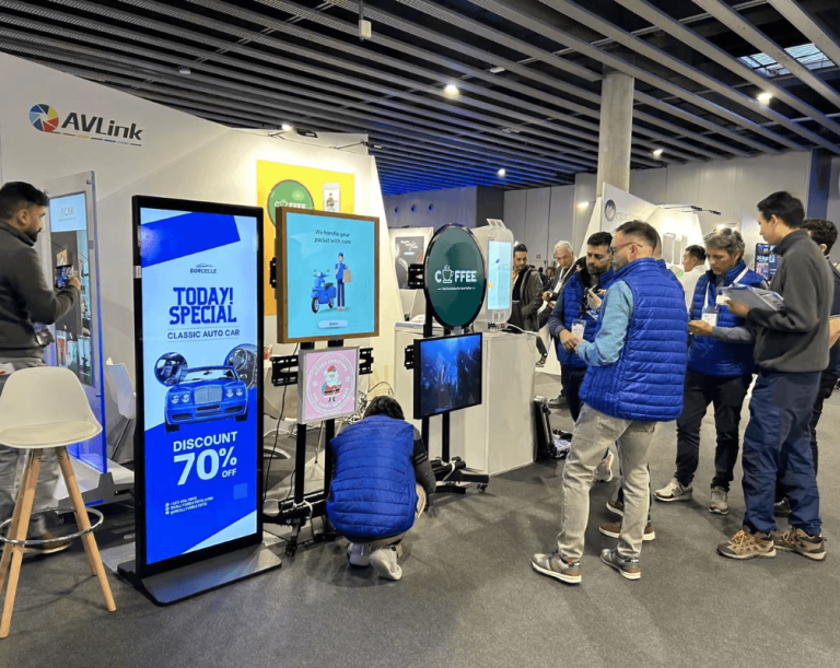 AVLink ISE2025 exhibition digital signage