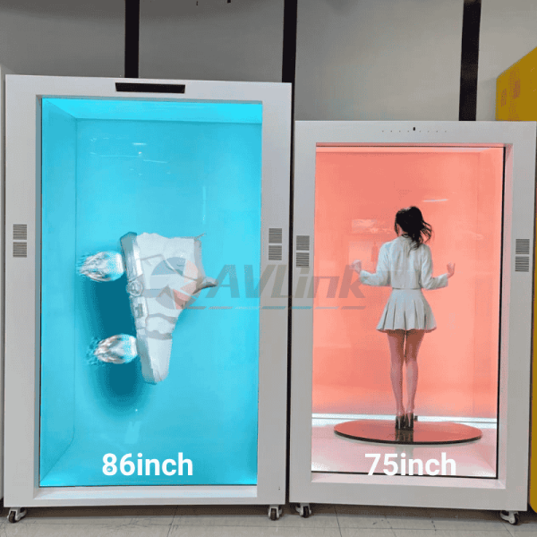 75 inch Transparent 3D Hologram Display Beam Box