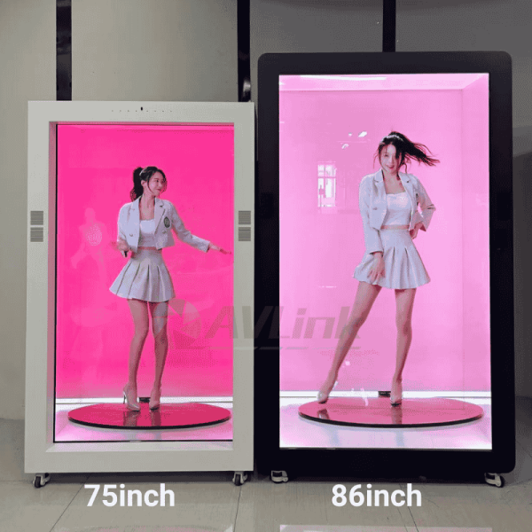 75 inch Transparent 3D Hologram Display Beam Box