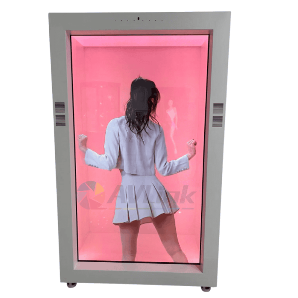 75 inch Transparent 3D Hologram Display Beam Box