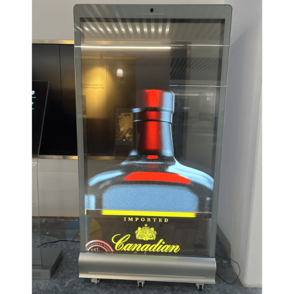 77inch Transparent OLED Display Interactive Kiosk