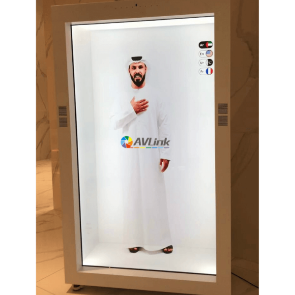 86inch AI Transparent 3D Hologram Display Beam Box 3