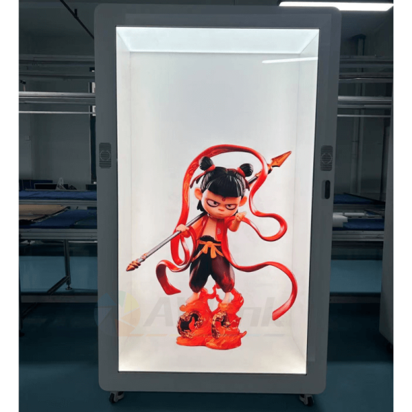 86inch AI Transparent 3D Hologram Display Beam Box 4