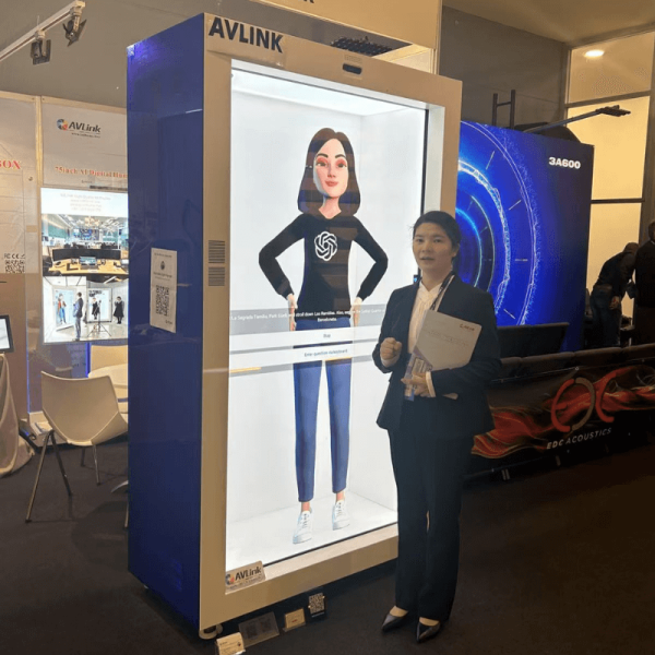 86inch AI Transparent 3D Hologram Display Beam Box 3
