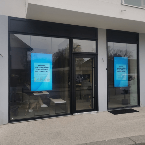 Avlink 55inch window facing display ceiling mounted