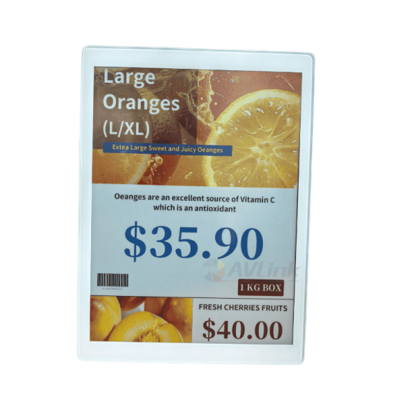 13.3 inch 32inch 6 colors Eink Epaper Display