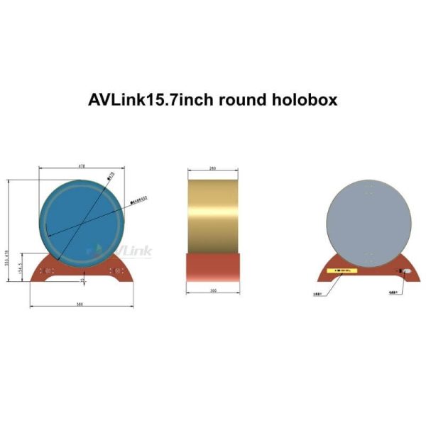 avlink 15.7inch round holobox