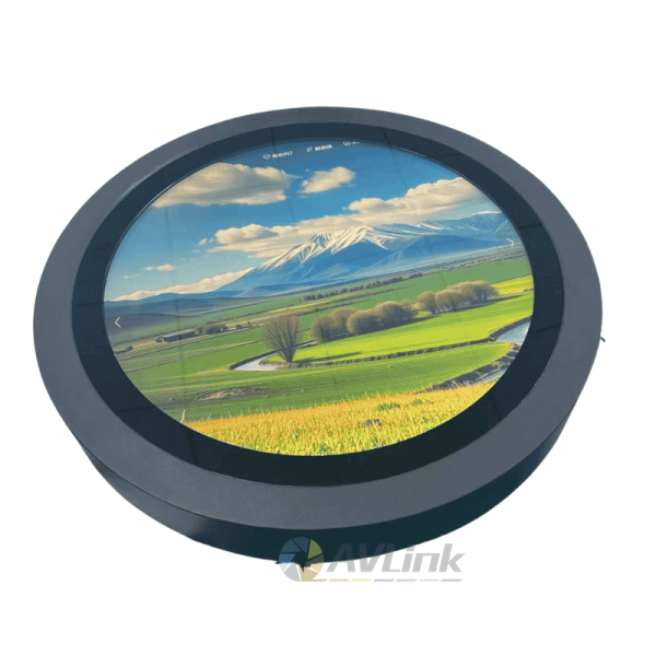 24 inch Round LCD Display Circular Touch Kiosk