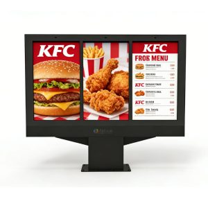 55 inch Outdoor Drive-thru Menu Board Triple Digital Signage