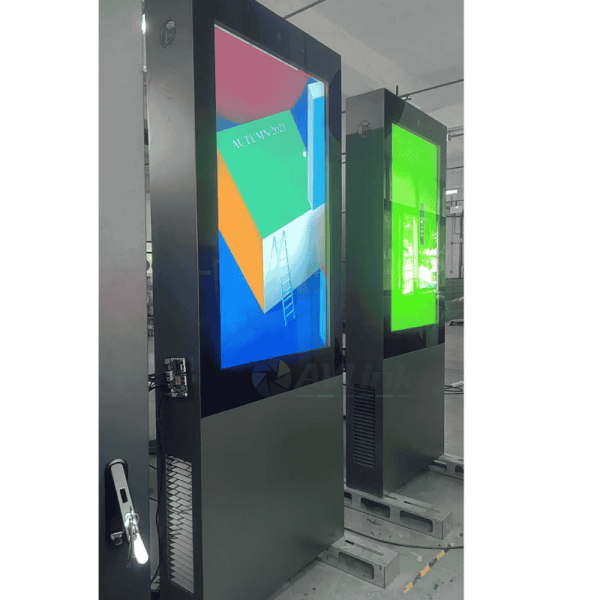 55 inch 4K Outdoor Digital Signage Displays Totem