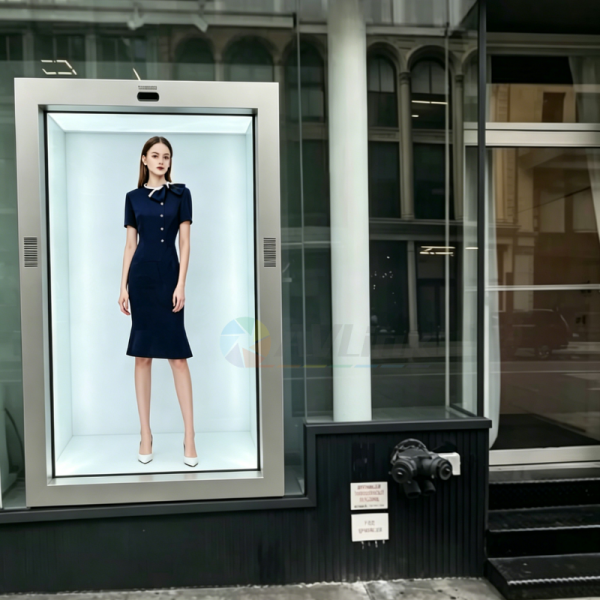86 inch High Brightness Transparent 3D Hologram Display Outdoor Beam Box - Image 4