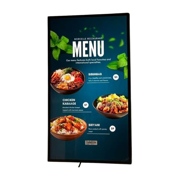 32 Inch Ultra Slim Android CMS Menu Board Digital Signage