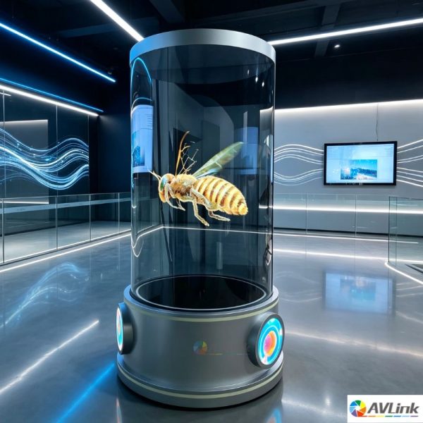 75 inch 360 degree Double-sided AI Transparent 3D Holographic display