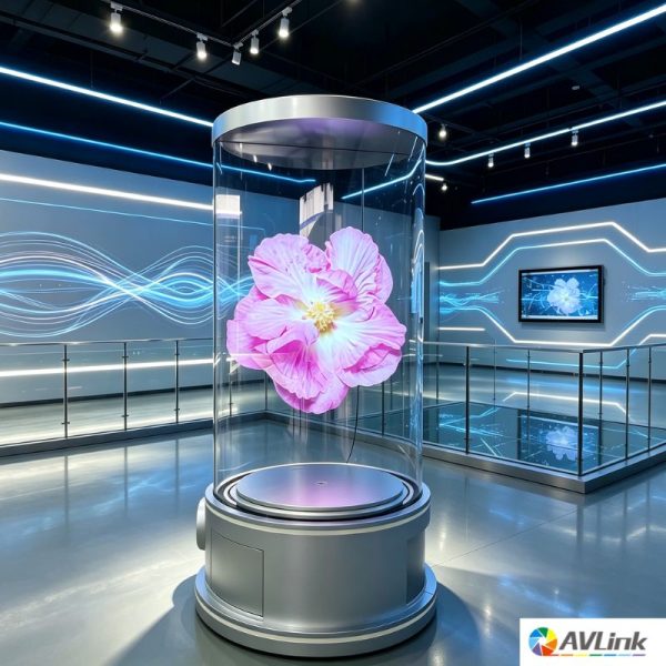 75 inch 360 degree Double-sided AI Transparent 3D Holographic display