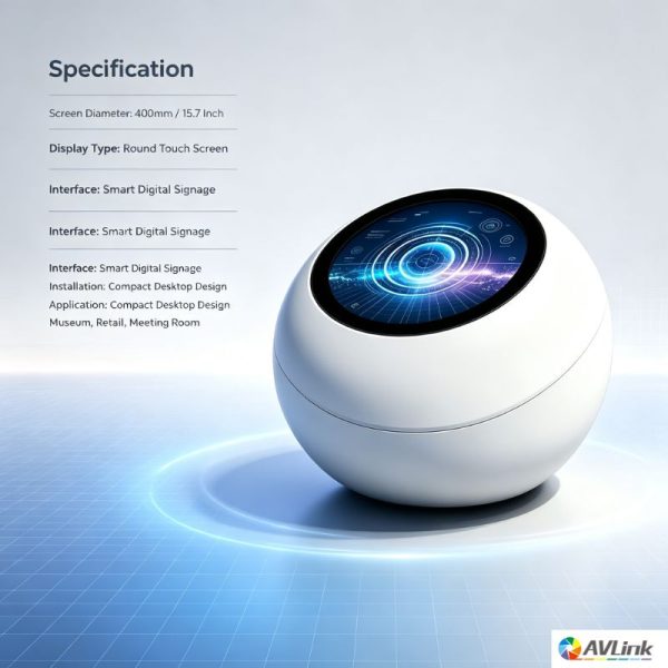 16 inch Round Touch Interactive Display | AVLink Screen
