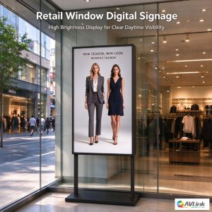 65 inch Window Facing Digital Signage for Retail Stores